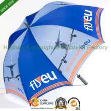 Full Printing Automatic Fiberglass Golf Umbrella with Customized Logo (GOL-0027FAC)